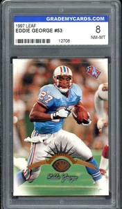1997 Leaf - Eddie George #53 GMC 8 - Picture 1 of 2