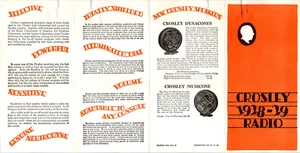 Crosley Radio Pamphlet Illustrated 1928 Showbox Bandbox Gembox Radios & Specs - Picture 1 of 2