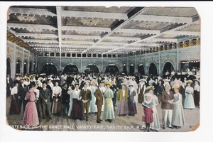 Interior Of The Dance Hall Vanity Fair Rhode Island Divided Back Postcard - Picture 1 of 2