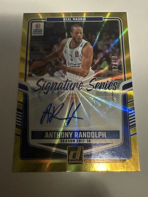 Euroliga SS-DOL 2024 Anthony Randolph Signature Series láser rojo automático/10 Foto 1 de 3
