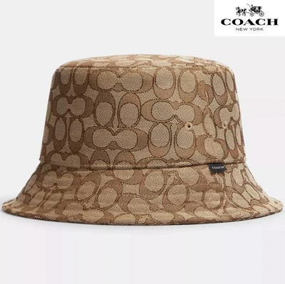 Nuevo sombrero tipo cubo de jacquard unisex de firma COACH talla. Foto 1 de 3