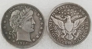 1914-S New Orleans Mint Silver Quarter Silver Coin Barber 25c High Grade A++++ - Picture 1 of 2