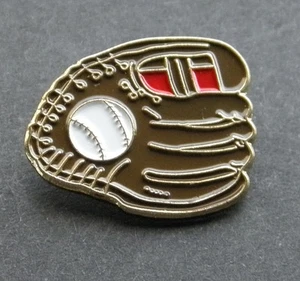 BASEBALL GLOVE AND BALL LAPEL HAT PIN BADGE 1 INCH - Picture 1 of 1