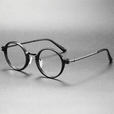 Handmade Titanium Full Rim Round Eyeglasses Frame RLT5866 Retro Spectacles Men