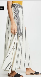 Ace And Jig Reversible Sangria Maxi Wrap Skirt Casablanca Bone/Black Nwt Size XS - Picture 1 of 10