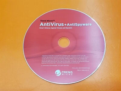 ⭐️⭐️⭐️⭐️⭐️ Trend Micro Anti Virus + Anti Spyware Disc Only No Case - Image 1 of 2