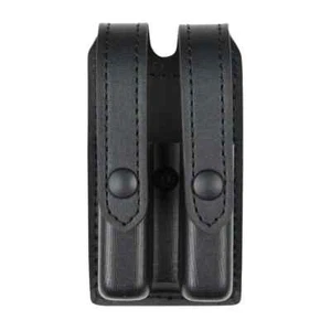 Safariland Slimline Double Mag Pouch - LEATHER-LOOK SYNTHETIC 78-76 - Picture 1 of 4