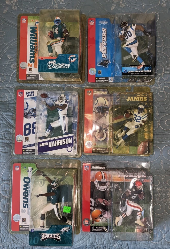McFarlane Sports NFL Serie 10 Lote de 6 Figuras Randy Moss Terrell Owens Nuevo Foto 1 de 1