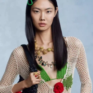 Collana elegante Oscar design di nicchia, lusso leggero, sensazione di fascia alta, cristallo - Foto 1 di 7
