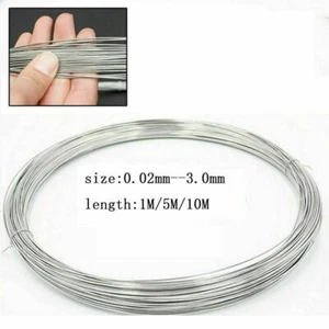 1m-10m Stainless Steel Wire 0.02-3mm Single Strand Hard Bright Spring Steel - Picture 1 of 34