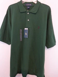 NEW U.S. POLO ASSN. Men Polo Shirt Sz XXL Green New With Tags - Picture 1 of 9