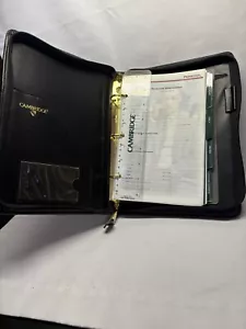 Cambridge Large Leather Daily Planner Good Condition - Picture 1 of 5