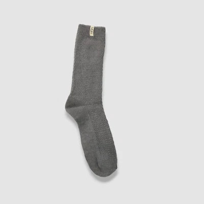 $24 Ugg Women's Gray 1-Pair Classic Merino Knit Wool-Blend Boot Socks Size OS - Image 1 of 2