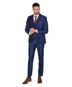 Men�s Tailored Fit Formal Sold Separately Suit 3 Piece Wedding Outfit - Picture 1 of 10