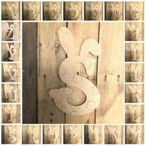 Bunny Engraved Beltorian Craft Letters, DIY Shapes, Easter Alphabet Art - Picture 1 of 1