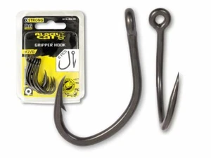 Black Cat Gripper Hook DG Coating 6pc Hameçon Silure Barbed - Photo 1/2