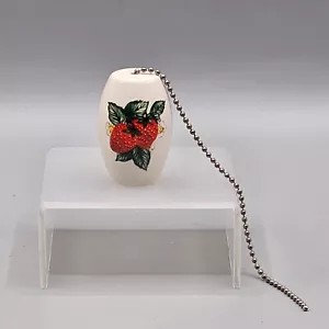 Vintage Erdbeere Obst Ventilator Lampe ziehen Keramik - Bild 1 von 5