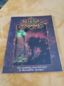RITE OF PASSAGE SOURCEBOOK WEREWOLF THE APOCALYPSE BOOK WW3002 Fantasy Vintage - Picture 1 of 3