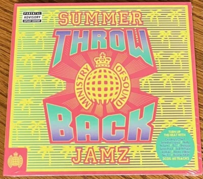 VARIOUS ARTISTS "THROWBACK: SUMMER JAMZ" BRAND NEW ORIGINAL 2016 UK 3CD ALBUM Foto 1 de 2