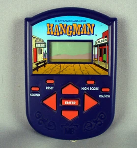 HANGMAN ELECTRONIC HANDHELD GAME 1995 MILTON BRADLEY TESTED WORKS W/BATTERY - Picture 1 of 2