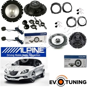 Kit Altoparlanti Alpine Anteriori Posteriori +Adattatori Casse per Lancia Delta - Foto 1 di 20