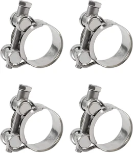 4 Pack 3/4 Inch T-Bolt Hose Clamps Working Range 17Mm-19Mm for 3/4 Inch Hose ID, - Picture 1 of 12