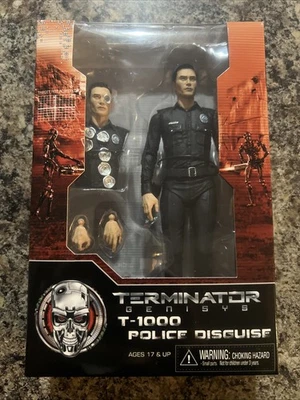 Figura de acción NECA Terminator Genisys T-1000 DISFRAZ DE POLICÍA • NUEVO Foto 1 de 2