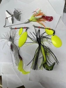 3 Used 3/8 Ounce Spinnerbaits - Picture 1 of 1