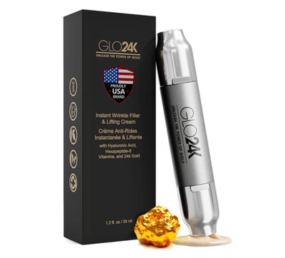 GLO24K Instant Facelift Cream with 24k Gold, Hyaluronic Acid, Peptides, and V... - Image 1 of 4