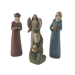 Weihnachtskrippe Feiertag Drei Weise Männer Holzähnlicher Engel - Bild 1 von 12