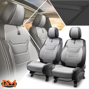 Funda de asiento con cubo universal primera fila delantera protector de cojín serie Sport gris - Imagen 1 de 8