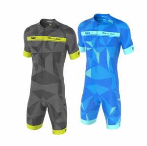 Mens Classic Cycling Skinsuit Stylish Padded One Piece Cycling Tri Suit Set uk - Picture 1 of 8