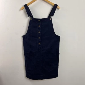 Neu mit Etikett Duluth Trading Reserve Pullover Damen kleiner Overall Kleid Taschen marineblau - Bild 1 von 6