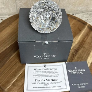 2003 Waterford Crystal Florida Marlins World Series Baseball #1382 Briefbeschwerer - Bild 1 von 15