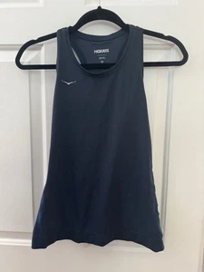 HOKA ONE ONE Women's Navy Fitted Tank Top Workout Gym Yoga Athletic XS - Picture 1 of 4