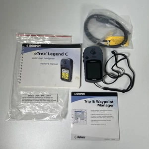 Garmin eTrex Legend C Bundle W/ Manual, CD Trip & Waypoint Manager, Cable - Picture 1 of 15