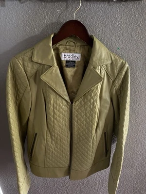 Bradley Bayou Genuine Leather Quilted Moto Jacket - Size S - Image 1 of 4