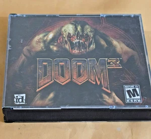 Doom 3 (PC, 2004) Videospiel Jewel Case 3 Disc Set CIB sehr guter Zustand vollständig - Bild 1 von 5