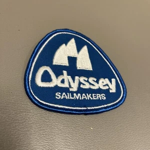Vintage 1970's Odyssey Sailmakers Patch blue boating Rare sailing sail maker - Picture 1 of 3
