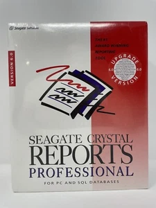 Seagate Crystal Reports Version 6.0 Professional Software Brand New - Afbeelding 1 van 5