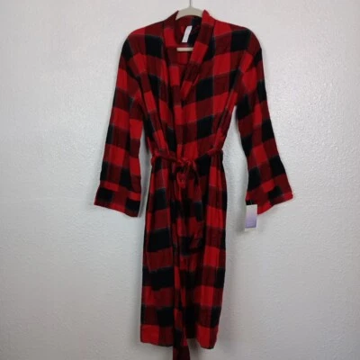 Vestido Stars Above Robe Rojo Buffalo Cuadros Franela M/L Ropa de Salón Nuevo con Etiquetas Foto 1 de 4