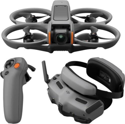DJI Avata 2 Fly More Combo (1 Battery) 4K Camera Drone: Goggles 3, RC Motion 3