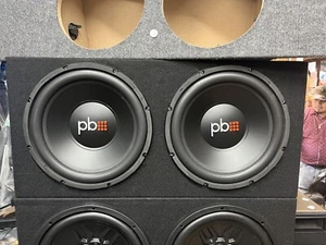 Powerbass PS-12 Single 4-Ohm 2 12" Subwoofer und Box Neu - Bild 1 von 1