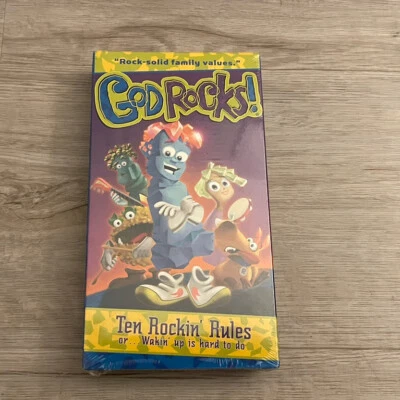 God Rocks! Sealed VHS Ten Rockin Rules Chelsea Road Tape Cartoon Animated - Image 1 of 3