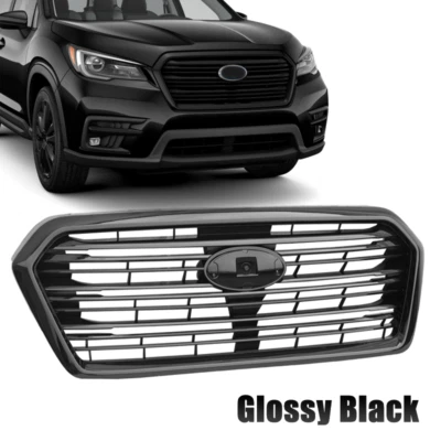 Front Bumper Upper Grille Grill For 2019-2022 Subaru Ascent Glossy Black New Foto 1 de 4
