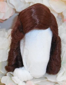 PELUCA MUÑECA VINTAGE Parte de muñecas RIZADO LARGO Parte lateral Roja Auburn talla 7 Sin usar - Imagen 1 de 6