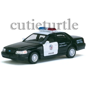 Kinsmart Ford Crown Victoria 1:42 Police Interceptor Car KT5327D Black White - Picture 1 of 1