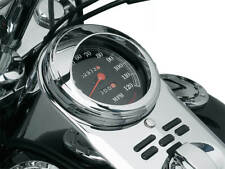 Aluminum Chrome 5" Speedometer Visor Sun Shade for Harley '99-'15 Fat Boy FLSTF
