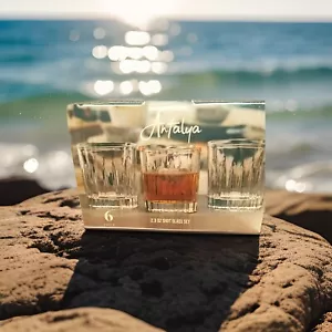 Shot Glasses ~ Clear Heavy Duty Glass ~ Special Design ~ Comes In 6 Pack - Picture 1 of 4