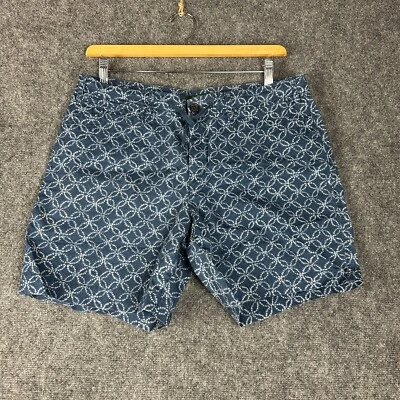 LRL Lauren Jeans Co Ralph Lauren Shorts Womens 12  Blue Print Cotton Pockets - Image 1 of 4
